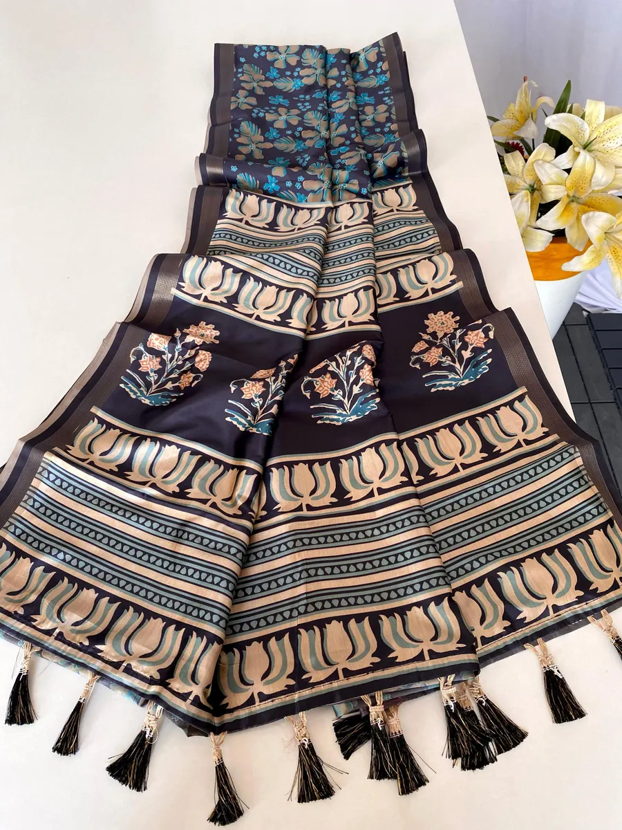 Pure Dola Viscose – Soft, Flowing & Elegant Saree